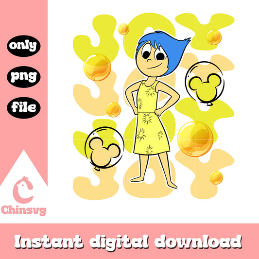 Joy character from inside out png, joy from inside out​​ png