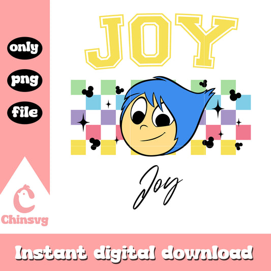 Joy head inside out design png, characters in inside out 2​​​​ png