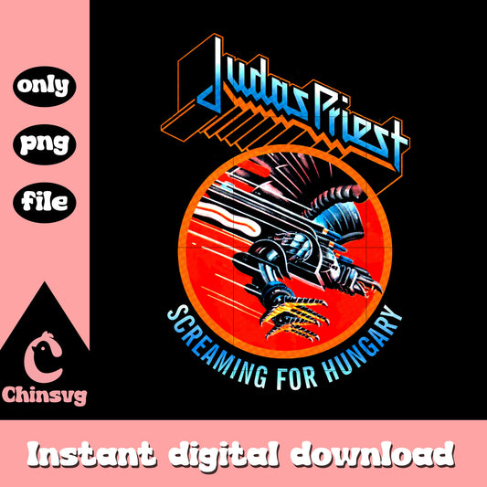 Judas first screaming for hungary png, poster world tour png