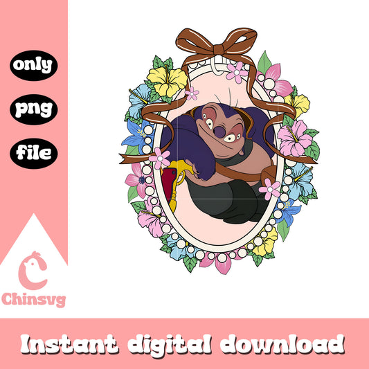 Jumba Jookiba character mirror design png, disney movie casts png