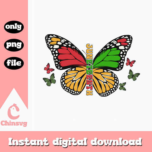 Juneteenth Butterfly PNG, Black History Month PNG, Freedom PNG