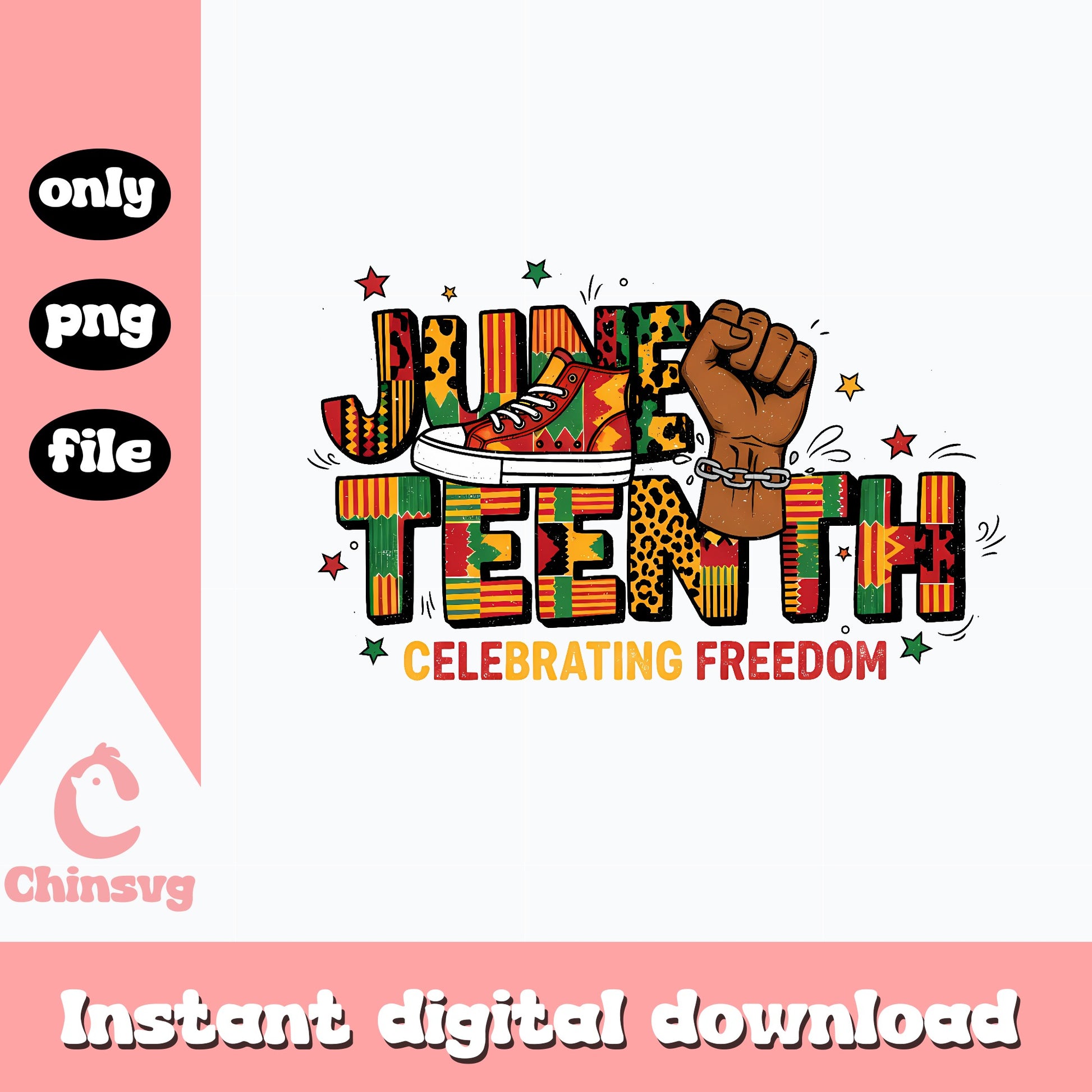 Juneteenth Celebrating Freedom PNG, Black History PNG, June 19th PNG