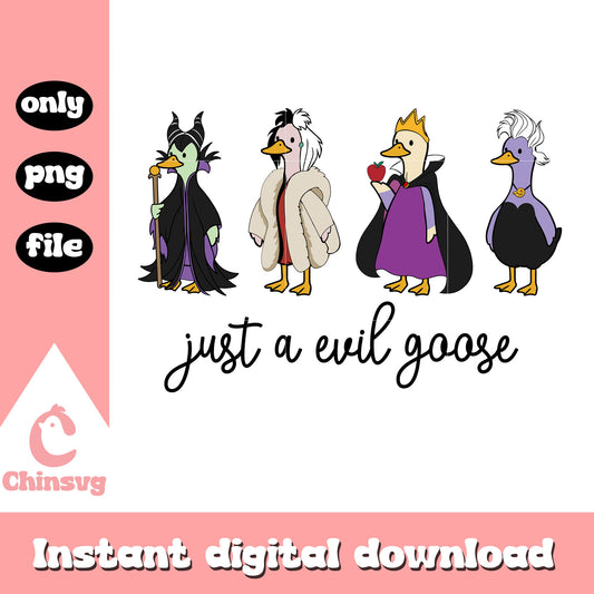 Just a evil goose png, evil gooses png, goose halloween png