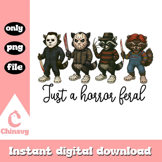 Just a horror feral costume png, horror feral spooky png