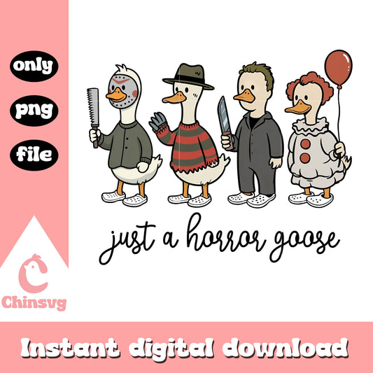 Just a horror goose spooky png, Halloween Silly Goose png