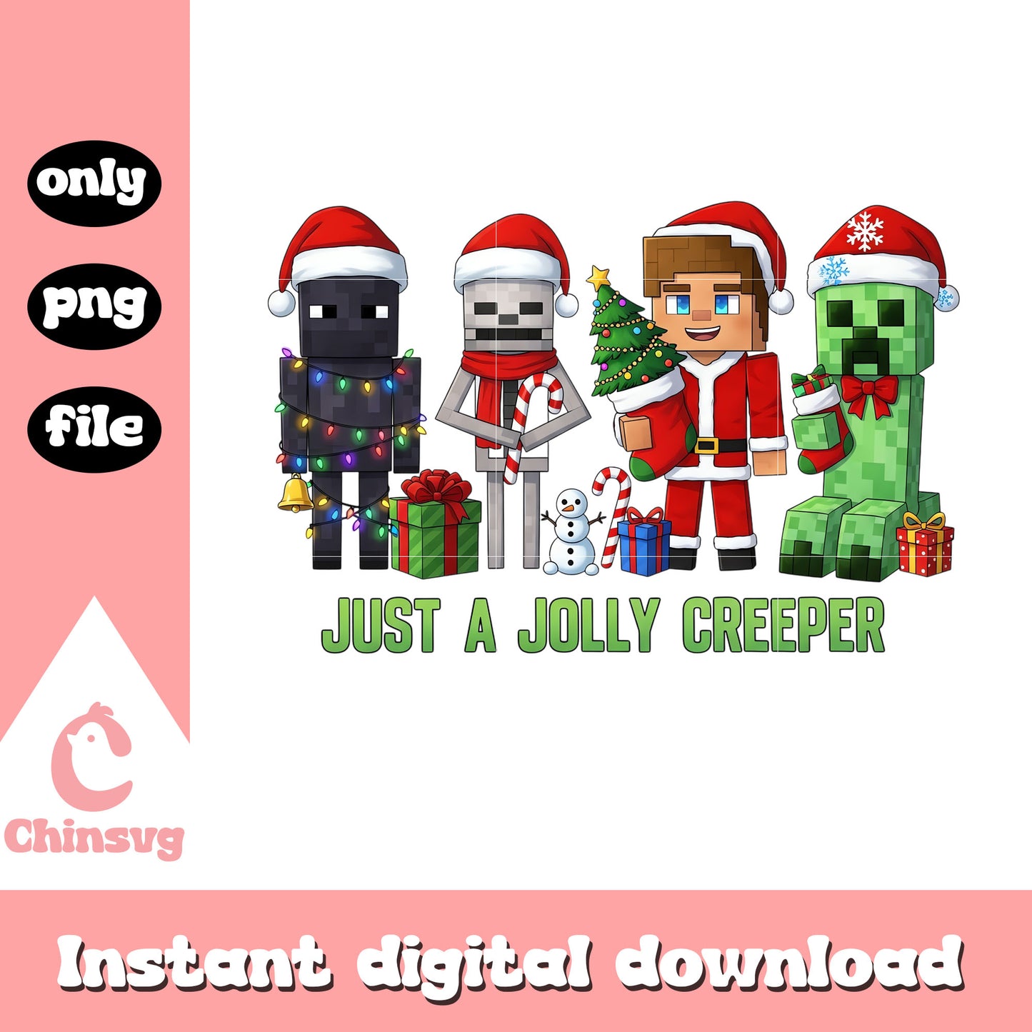 Just a jolly creeper png, minecraft legends png