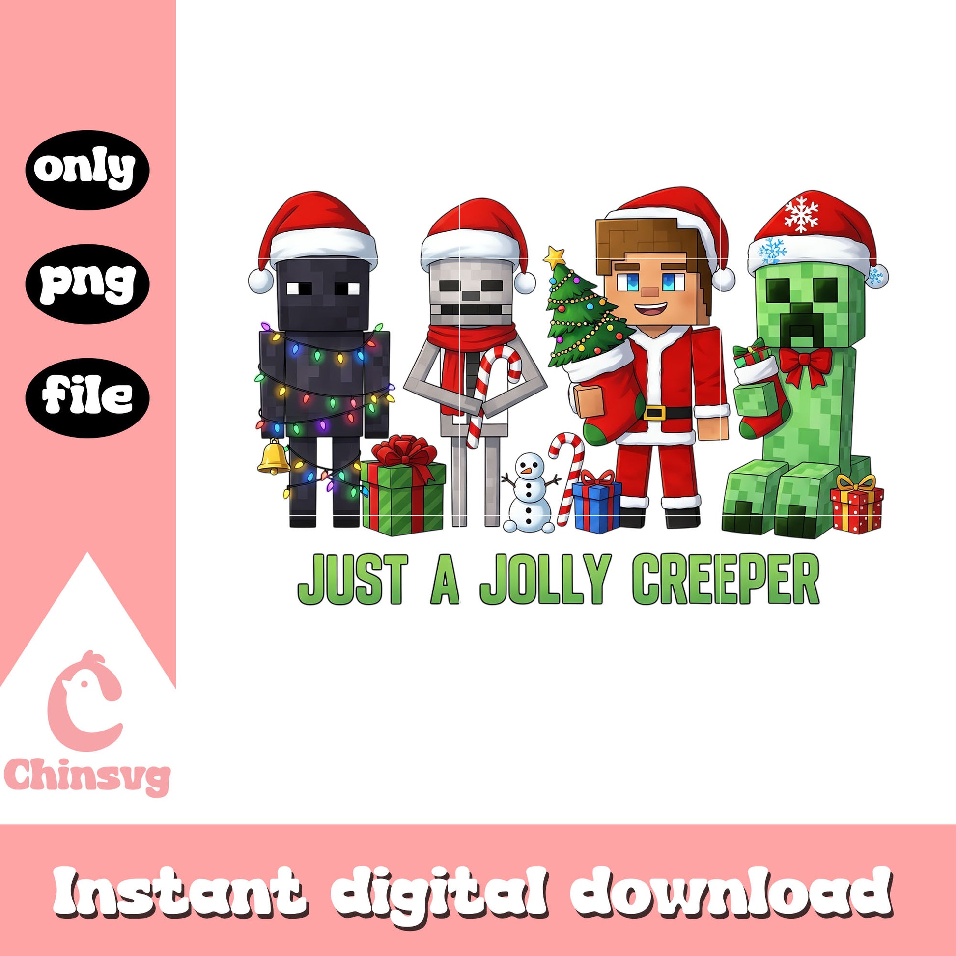 Just a jolly creeper png, minecraft legends png
