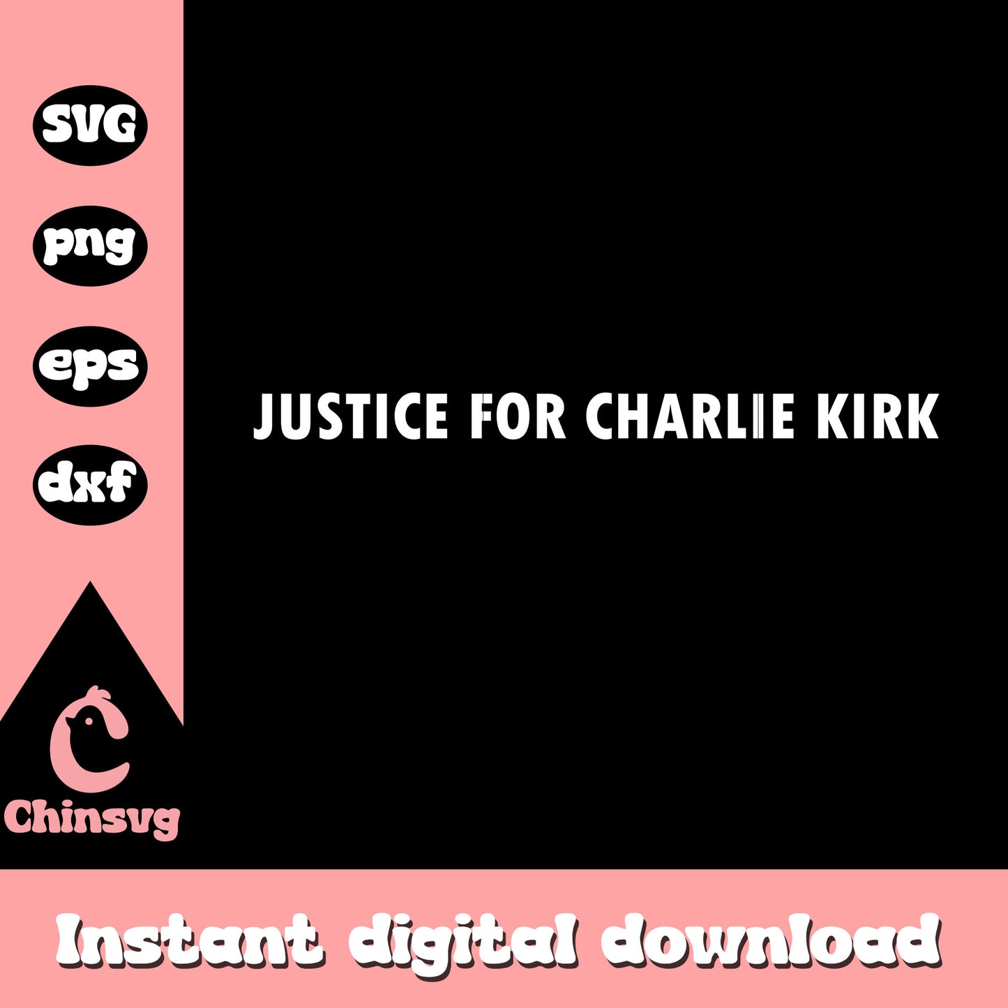 Justice for charlie kirl white svg, charlie kirl rip svg
