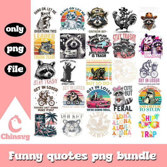 Just one more chapter bundle png, feral png, good quote png