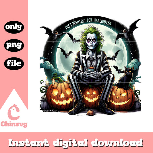 Just waiting for halloween beetlejuice png, beetlejuice png