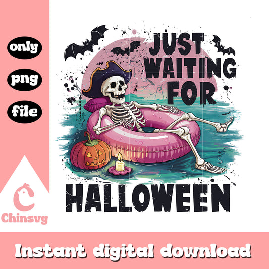Just waiting for halloween summer vibes png, halloween art png