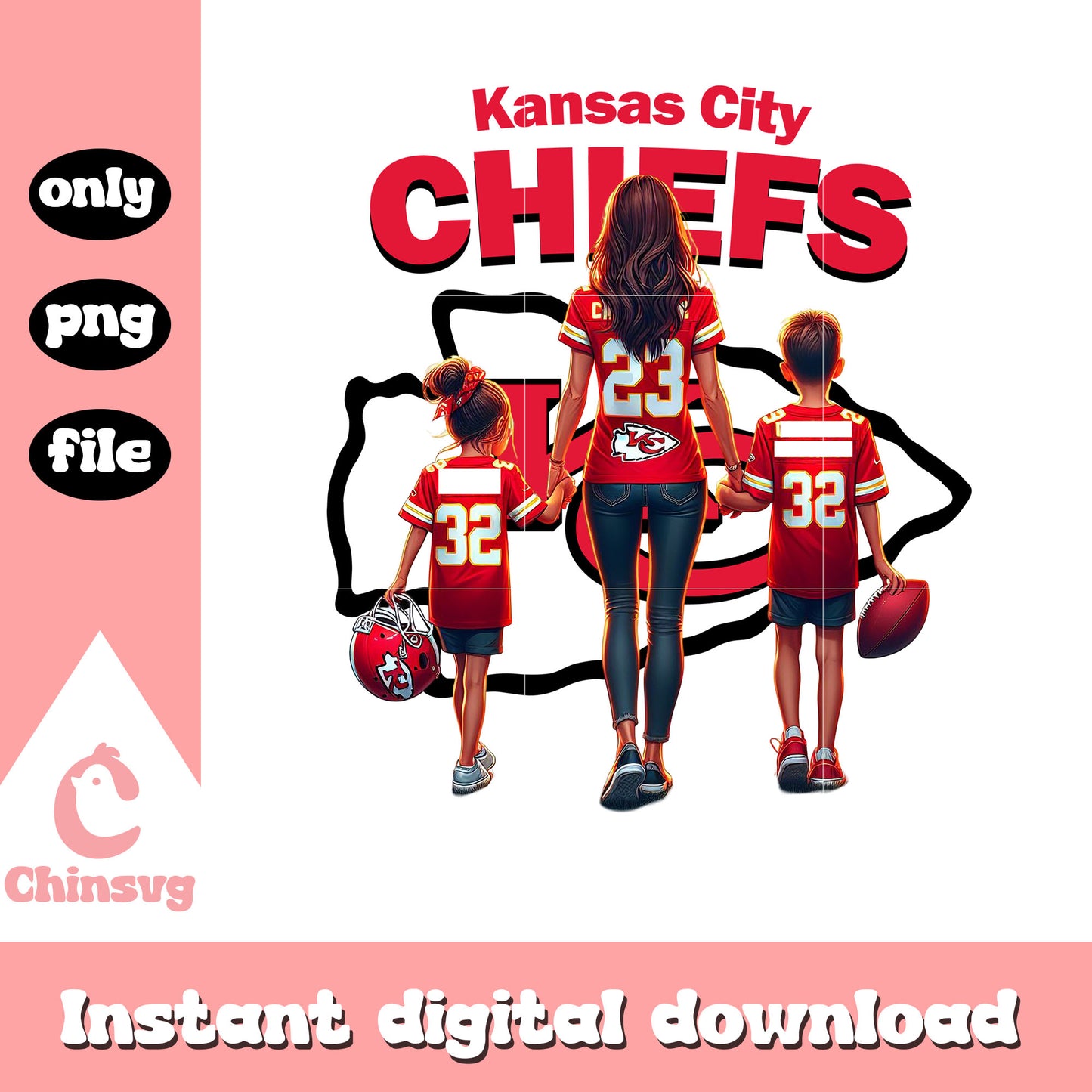 Kansas City Chiefs best mom ever png, nfl Chiefs png