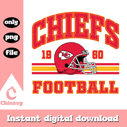 Kansas City Chiefs football 1960 svg, nfl team logo svg 