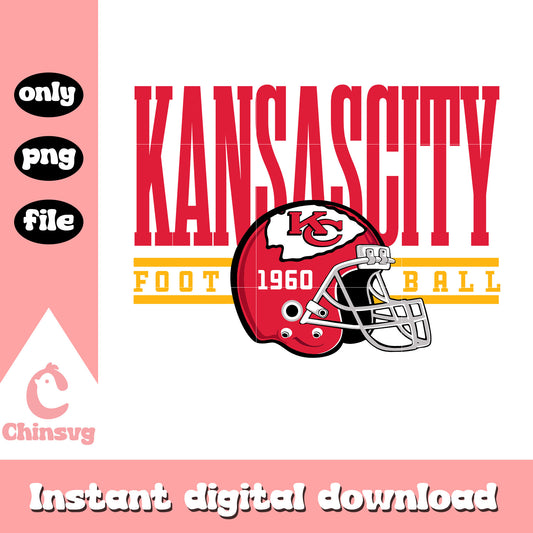 Kansas City football helmet design svg, nfl chiefs svg