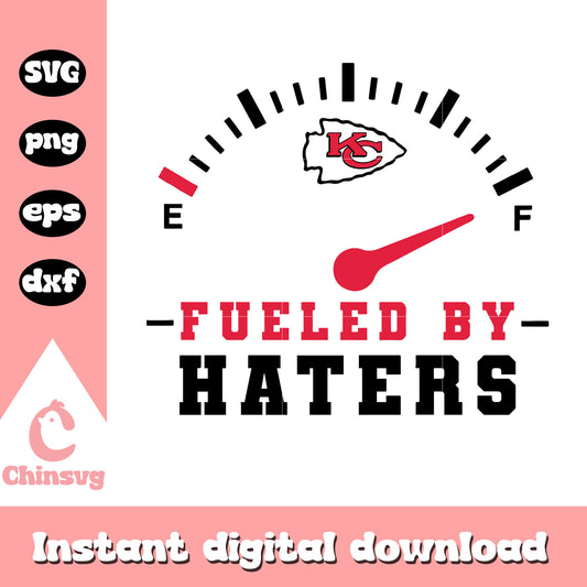 Kansas city chiefs nfl fueled by haters svg, nfl kansas city svg