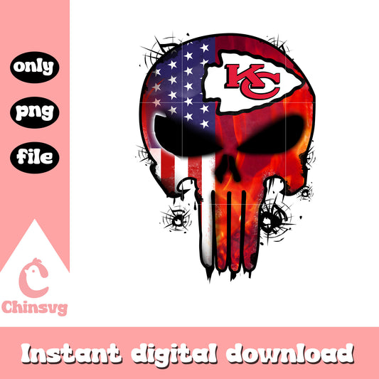 Kansas city chiefs skull foot ball png, kansas city chiefs nfl png 