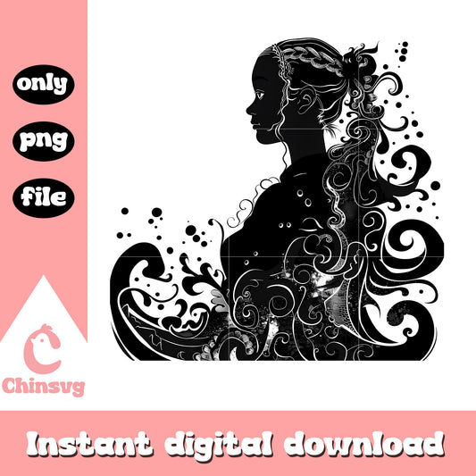 Katara shadow png, avatar character png, karata avatar png