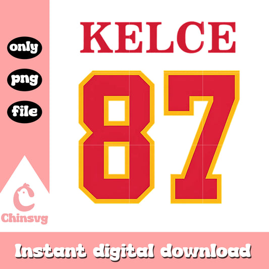 Kelce 87 logo design png, taylor engagement png, taylor fiance png