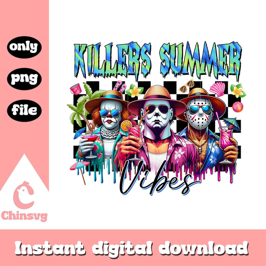 Killers summer vibes drawing png, character horror movies png