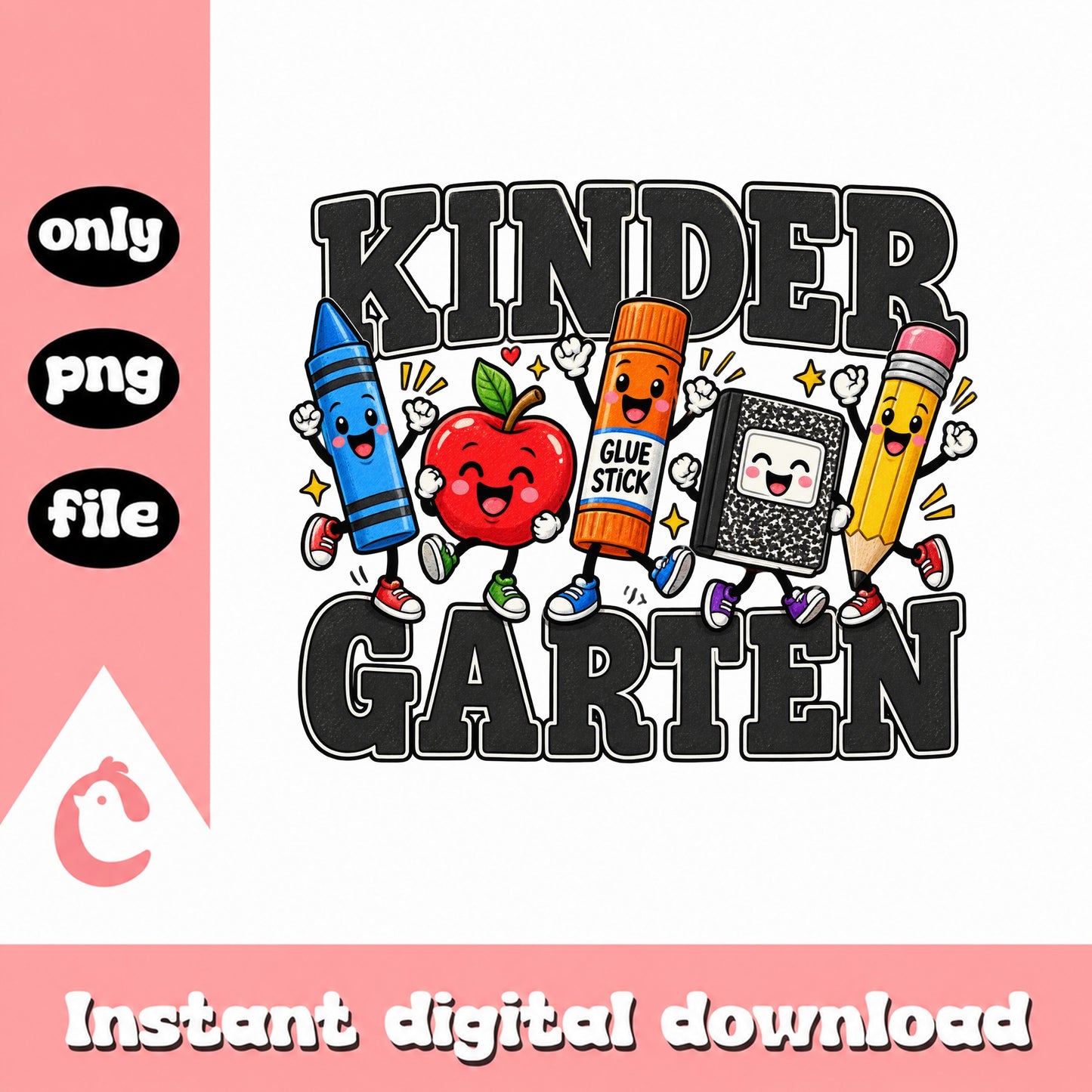 Kindergarten School Supplies SVG, Back To School PNG, Teacher SVG