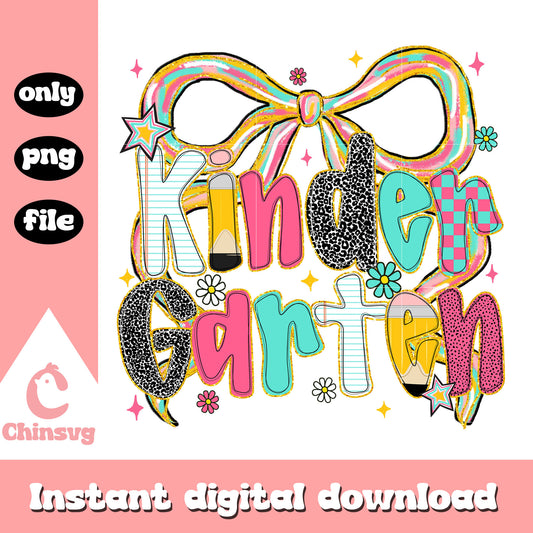 Kinder garten font design png, high school grades pmg