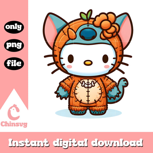 Kitty cat cosplay tiger png, hello kitty png, stitch png