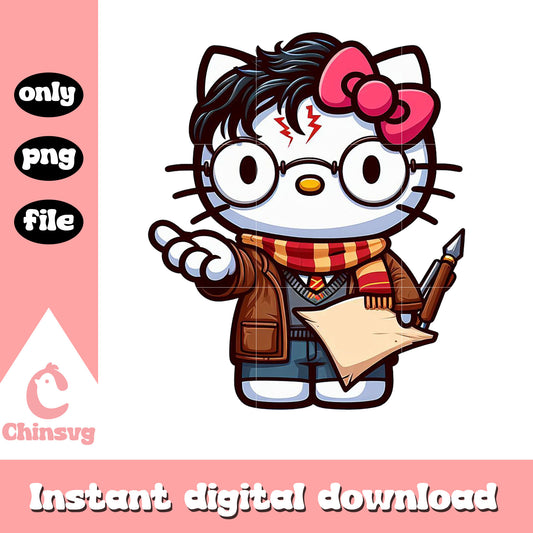 Kitty harry potter costume png, hello kitty costume png