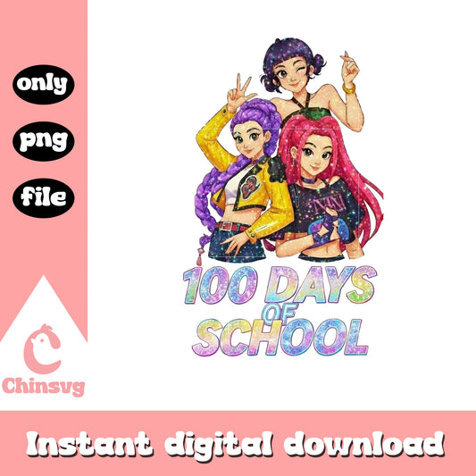 Kpop girl 100 days of school png