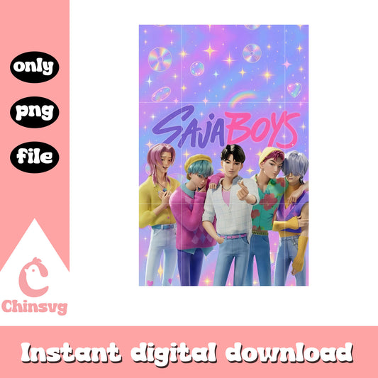 Kpop demon boy band saja boys png, the saja boys png