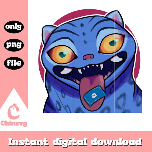Kpop demon derpy character png, cute demon tiger derpy png