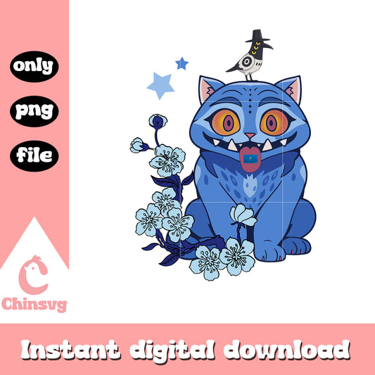 Kpop demon derpy sussie flower design png, xmas holiday png