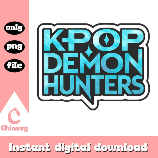 Kpop demon hunters band font design png, kpop demon hunter png