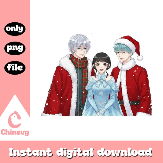 Kpop demon hunters christmas day png, christmas drawings png