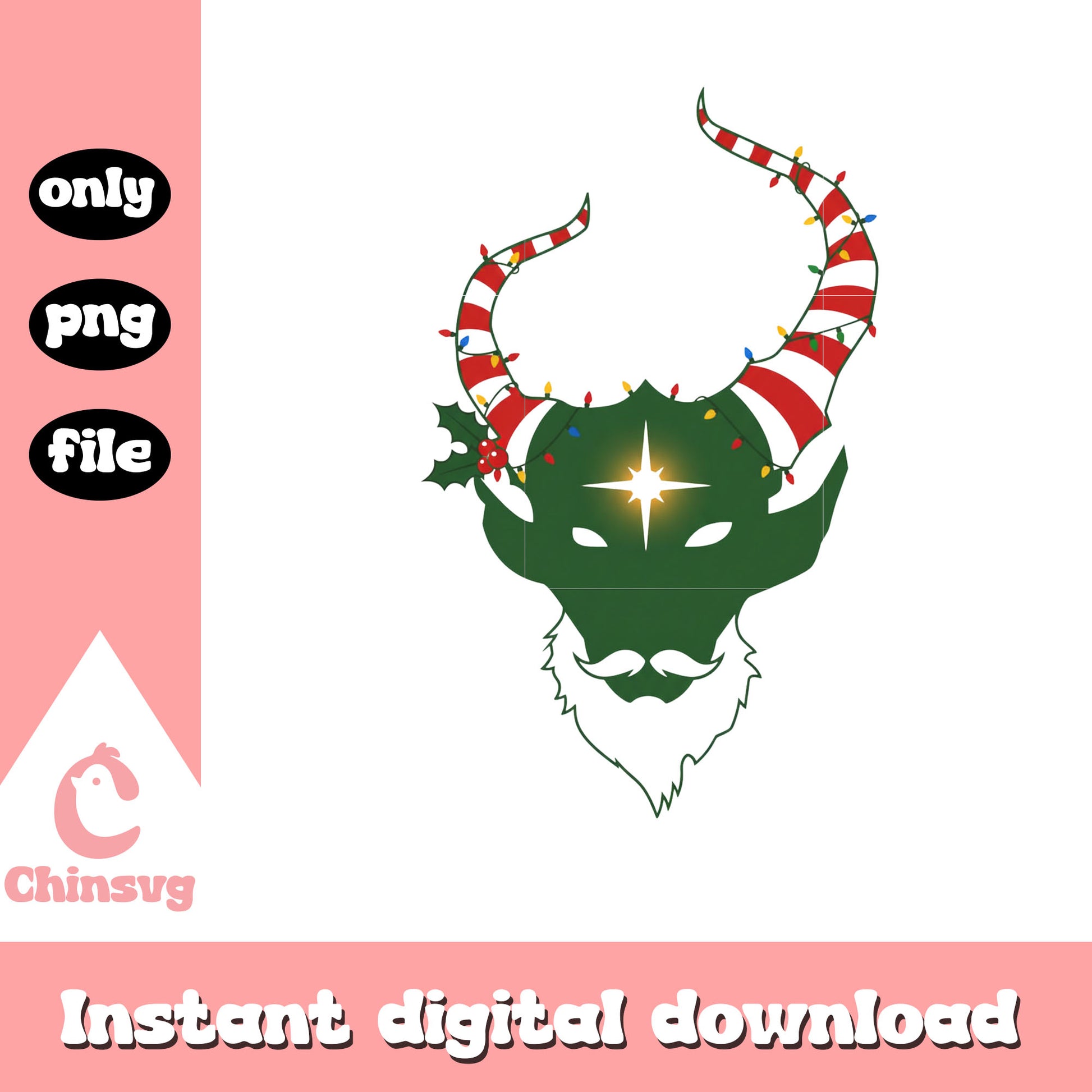 Kpop demon hunters christmas logo design png, kpop logo png