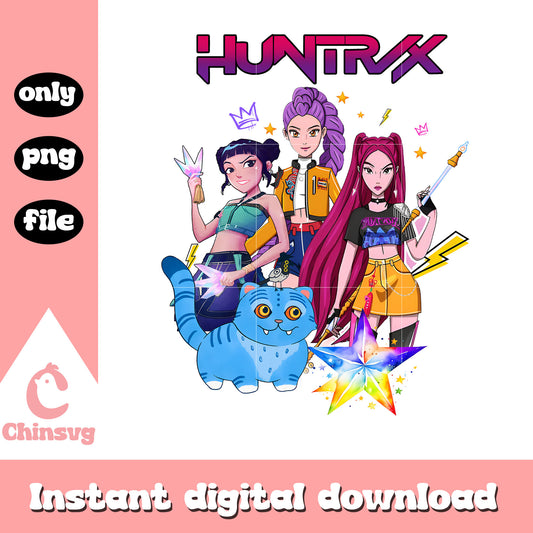 Kpop demon hunters huntrix derpy tiger and sussie png, demon hunters png 