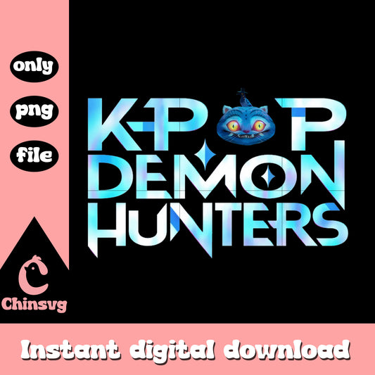 Kpop demon hunters logo design png, demon hunters movie png