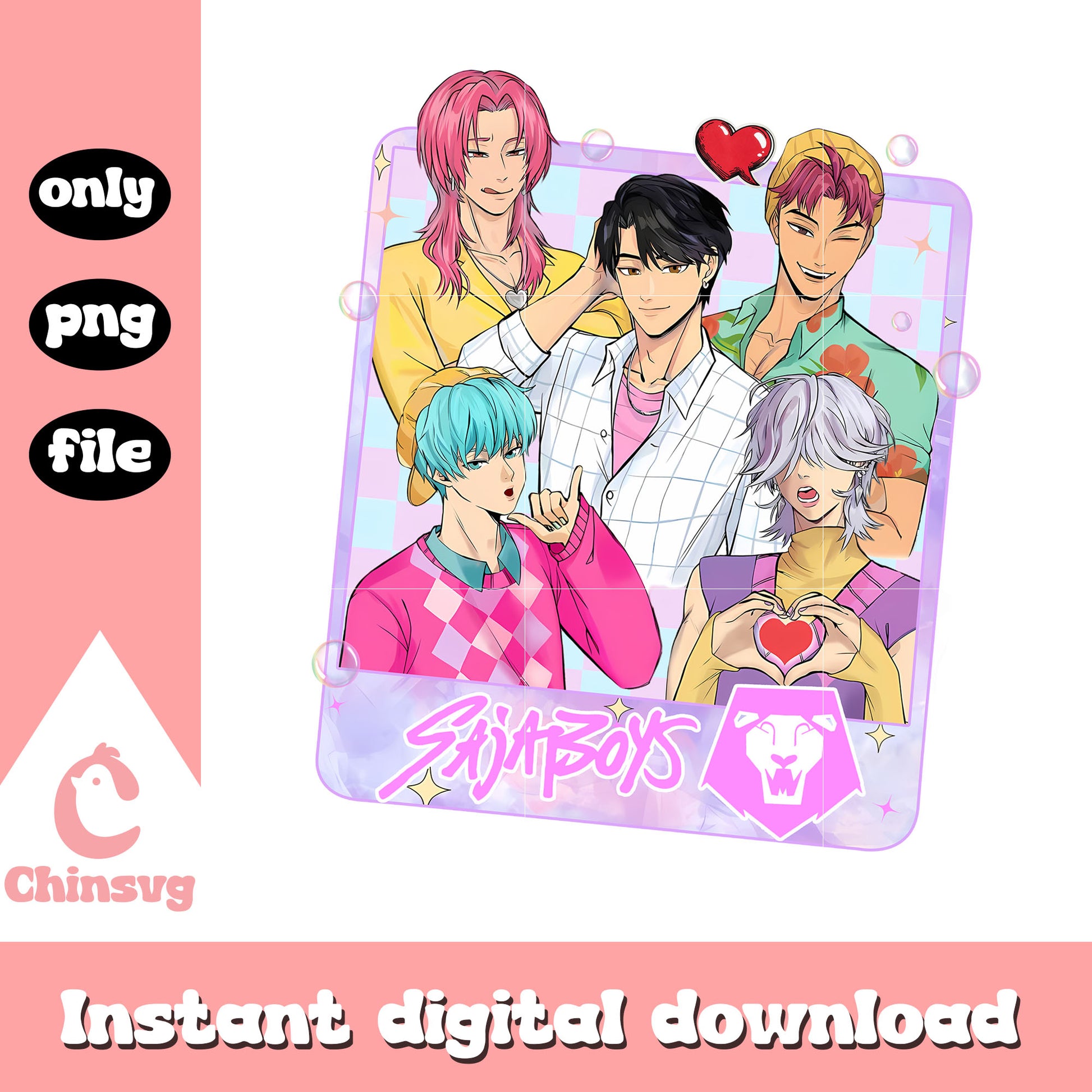 Kpop demon hunters saja boys cute clipart png, kpop demon hunter merch png
