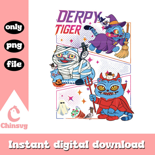Kpop demon tiger halloween png, kpop demon hunters png