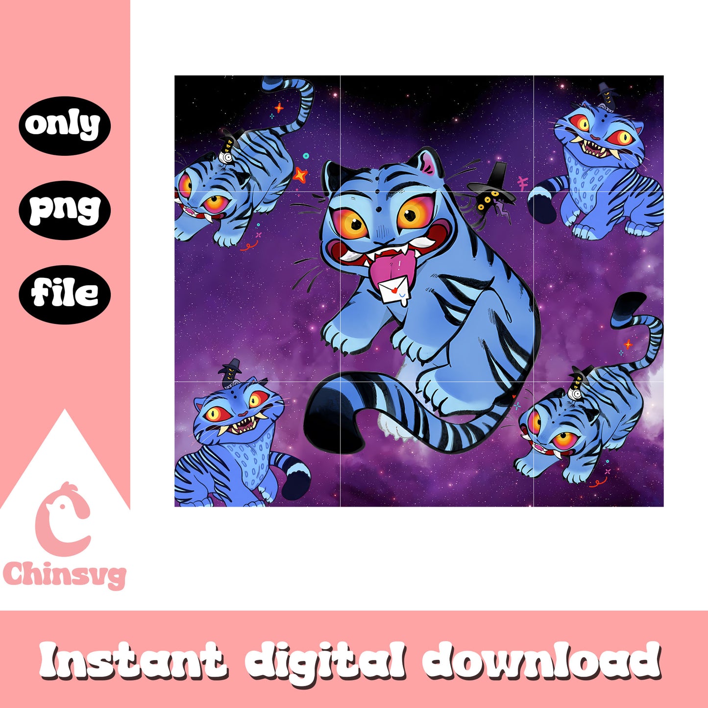 Kpop derpy tiger and sussie png, kpop demon hunters character png
