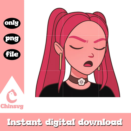 Kpop huntrix mira disagreeable emoji png, kpop huntrix png