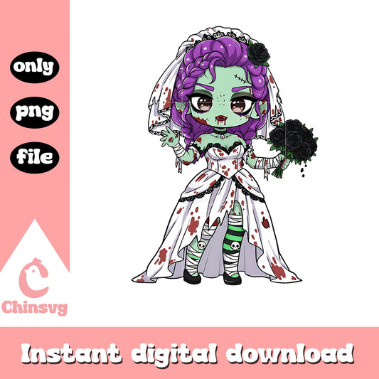 Kpop rumi bride spooky png, rumi kpop demon hunters png