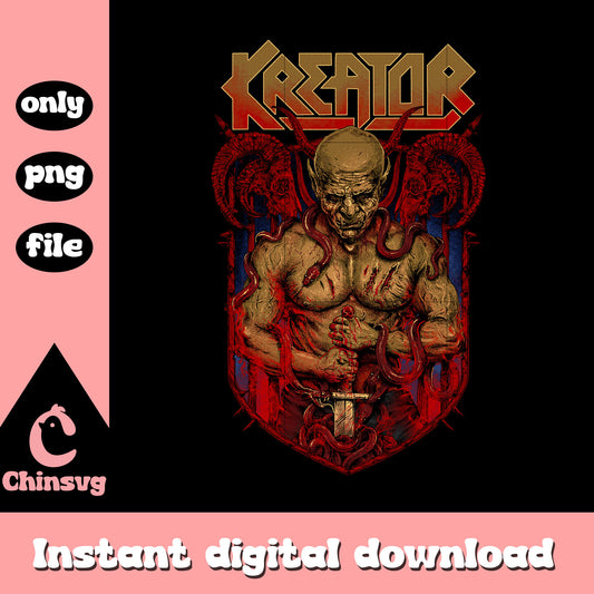 Kreator 2 satan logo design png, poster film png, horror film png