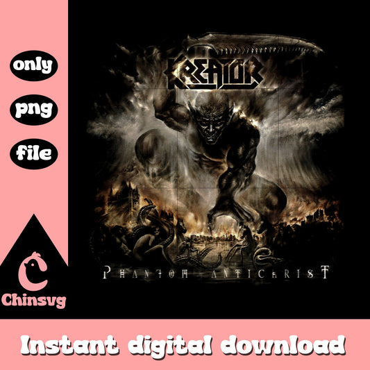 Kreator phantom anticarist png, poster film png, horror film png