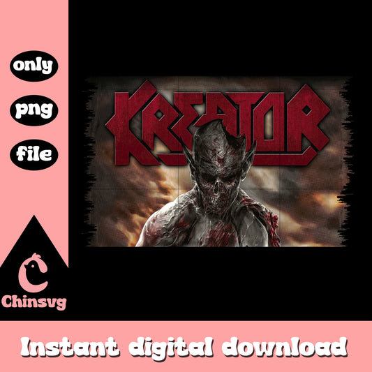 Kreator rock band logo design png, logo design, rock music png png