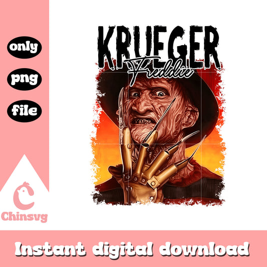 Krueger freddy drawing picture design png, halloween designs png