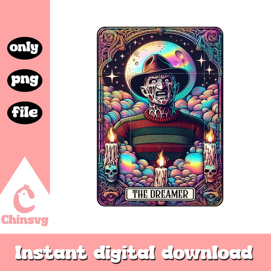 Krueger the killer tarot card png, Horror the killer tarot card png