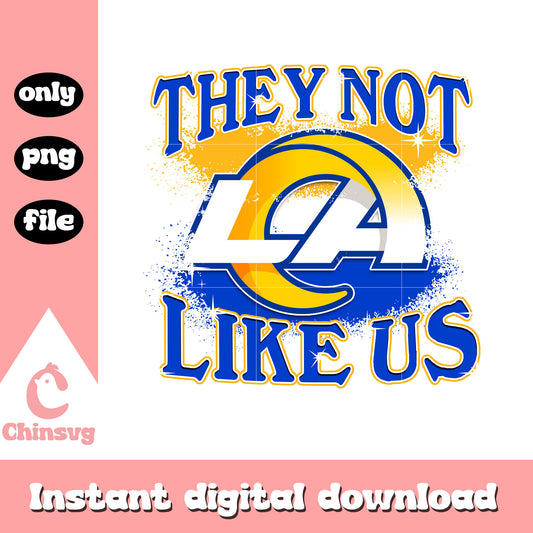 LA team logo they not like us png, Los Angeles Rams png