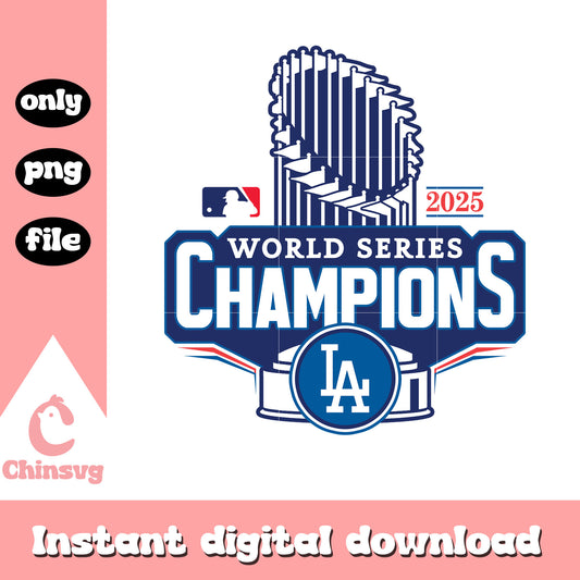 LA world champioms png, logo Los Angeles Dodgers png