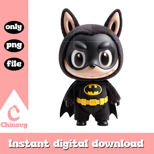 Labubu batman costume design png, batman marvel png