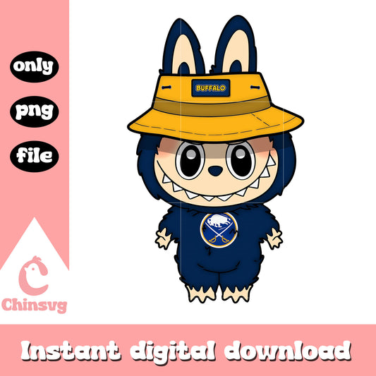 Labubu buffalo sabres clothes design png, buffalo sabres png